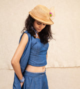 Indigo Amelia Outfit - Jacket, Blouse & Pants