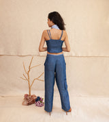 Indigo Amelia Outfit - Jacket, Blouse & Pants