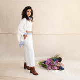White Amaliya Outfit - Top & Pants