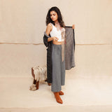 Smokey Ash & White Denisa Outfit - Top & Pants