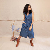 Indigo and White Nohea Outfit - Jacket & Pants