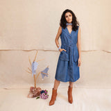 Indigo Thea Outfit - Jacket, Blouse & Pants