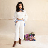 White Amaliya Outfit - Top & Pants