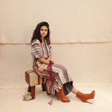 Multi Hued Angelina Outfit - Dress & Pants