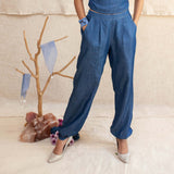 Blue Linet Outfit - Cape, Blouse & Pants